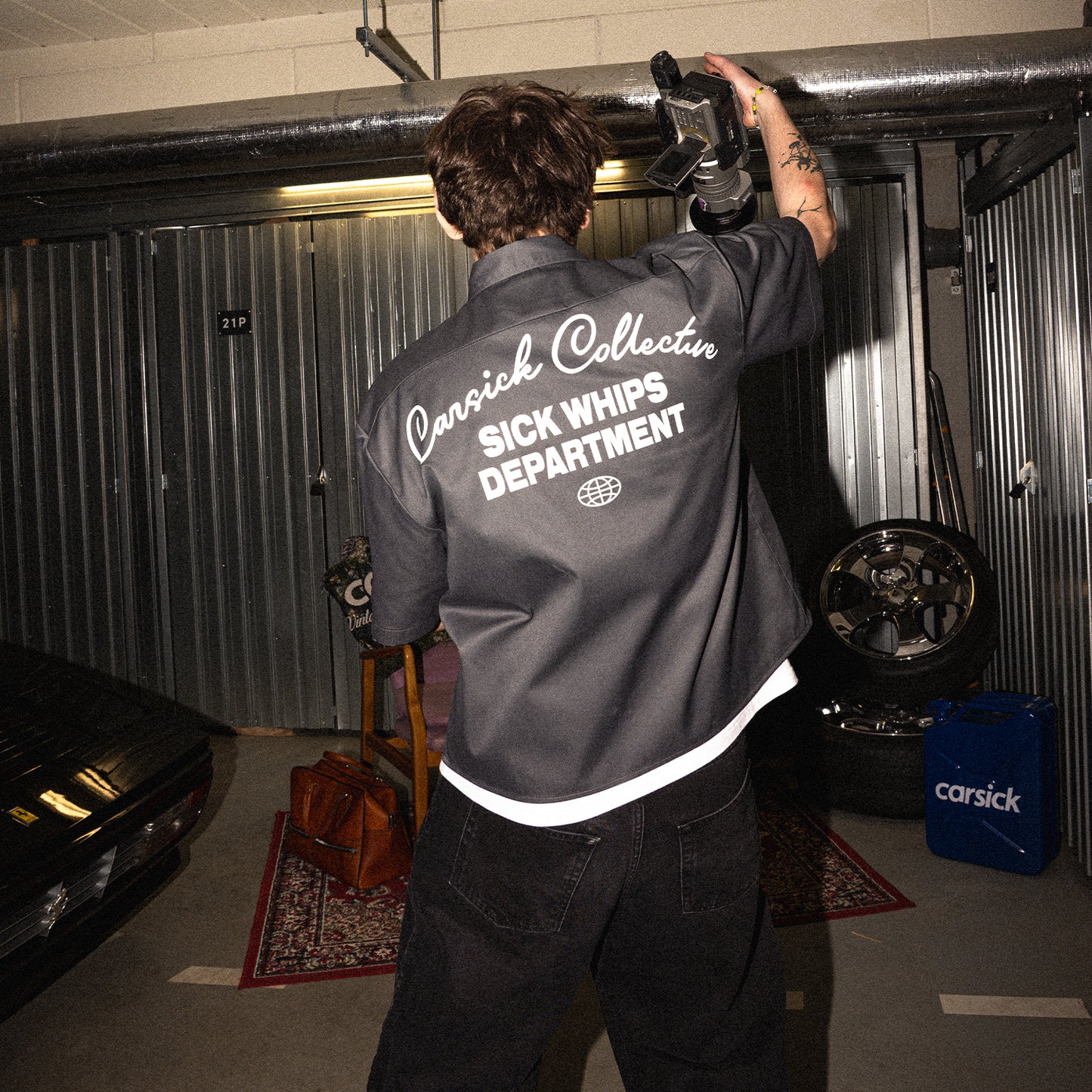 MECHANIC CROPPED SHIRT