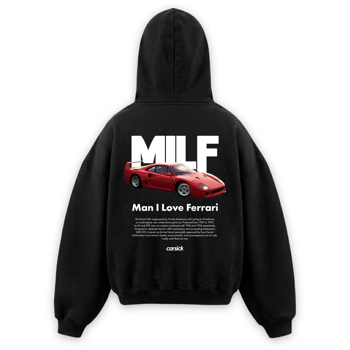 MILF HOODIE BLACK