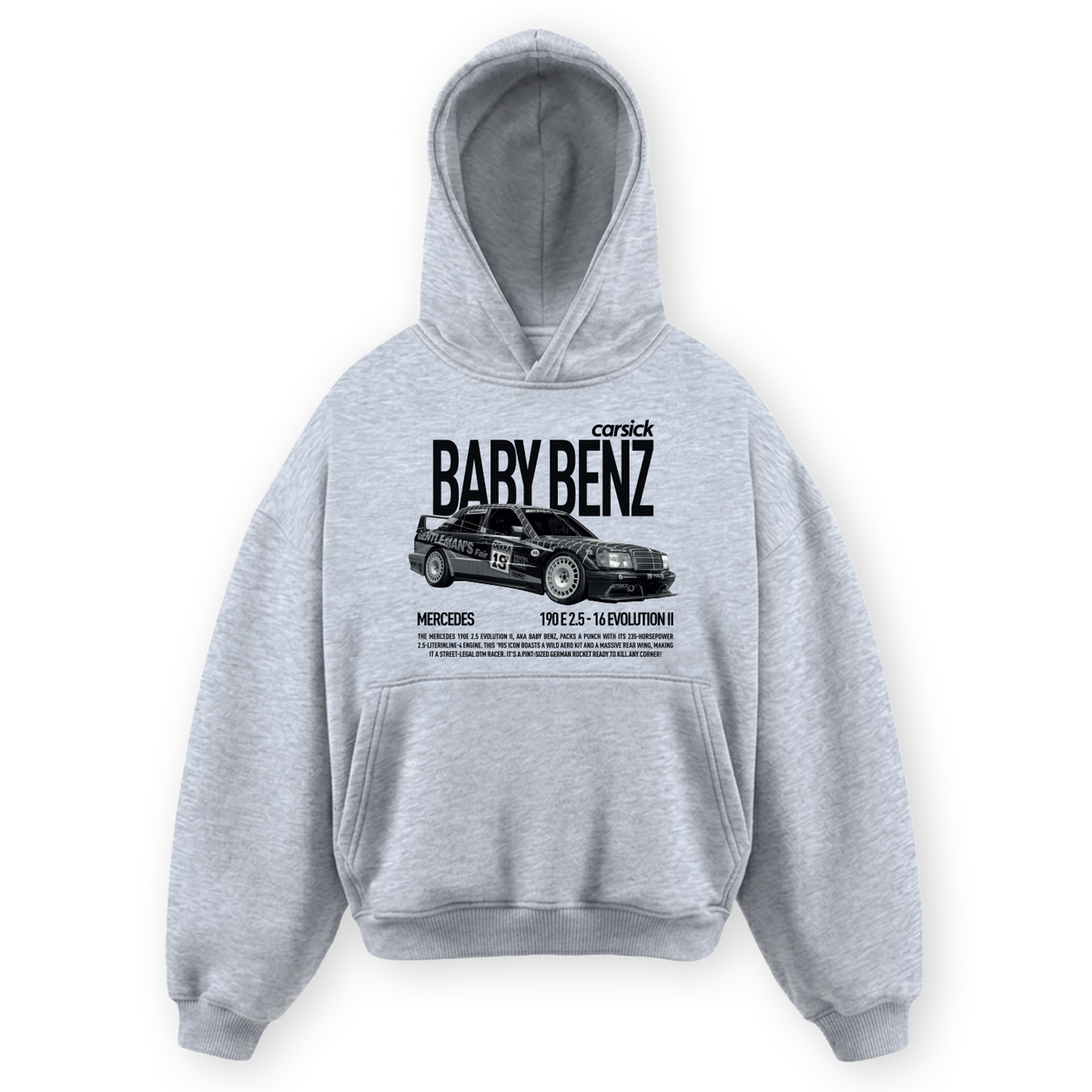 BABYBENZ HOODIE GREY