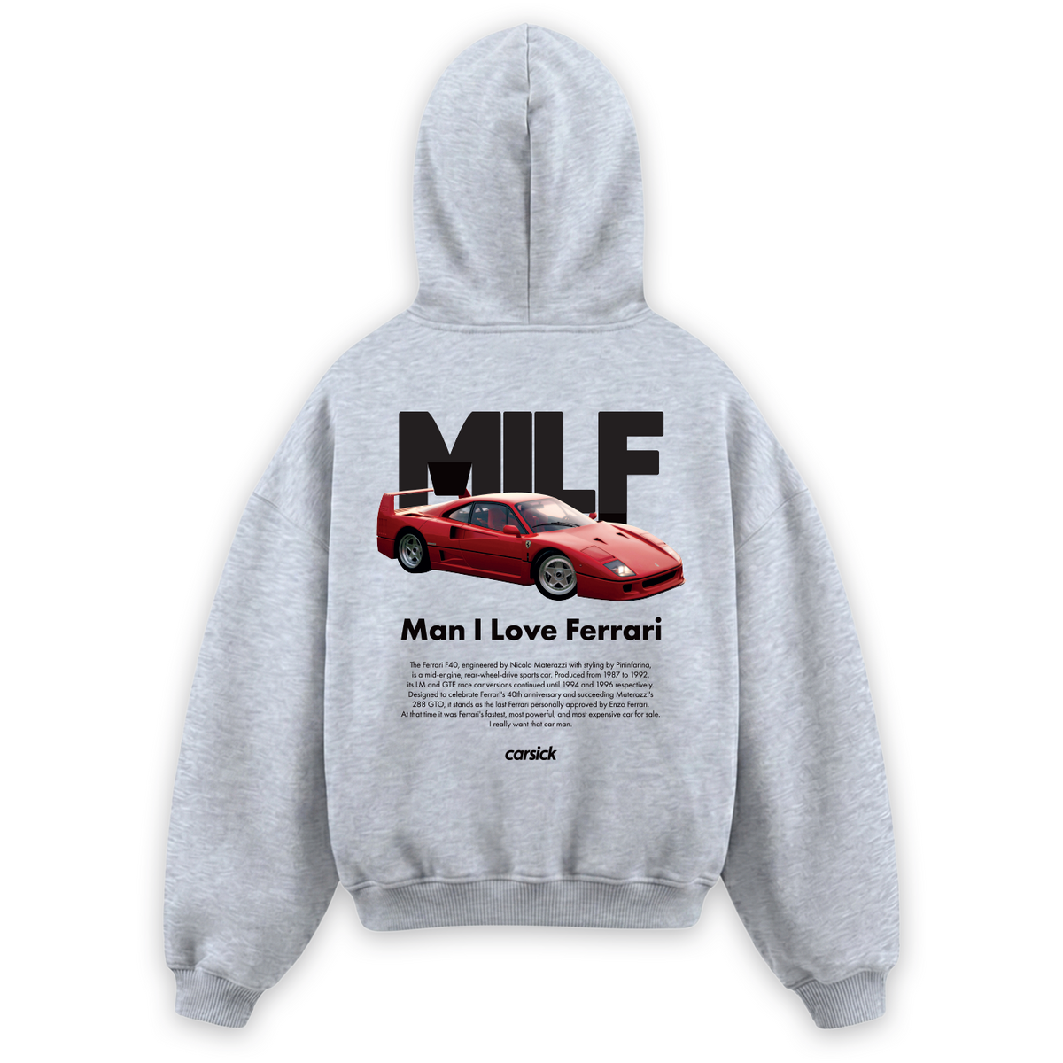 MILF HOODIE GREY