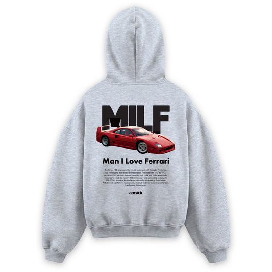 MILF HOODIE GREY